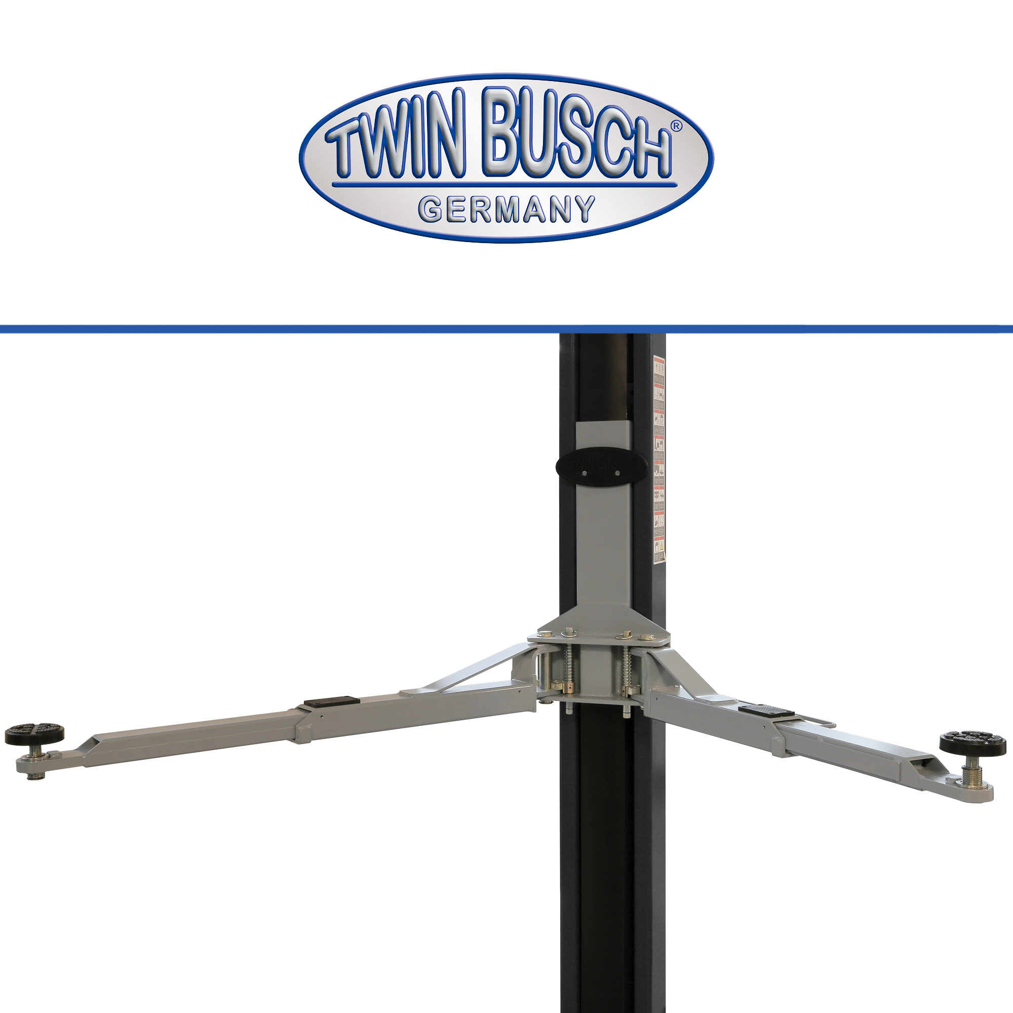 TW236PEB3.9-400-G: 2-koloms hefbrug Profi-Line zonder bodemplaat 3.6 t - GREY-Line - Afbeelding 7