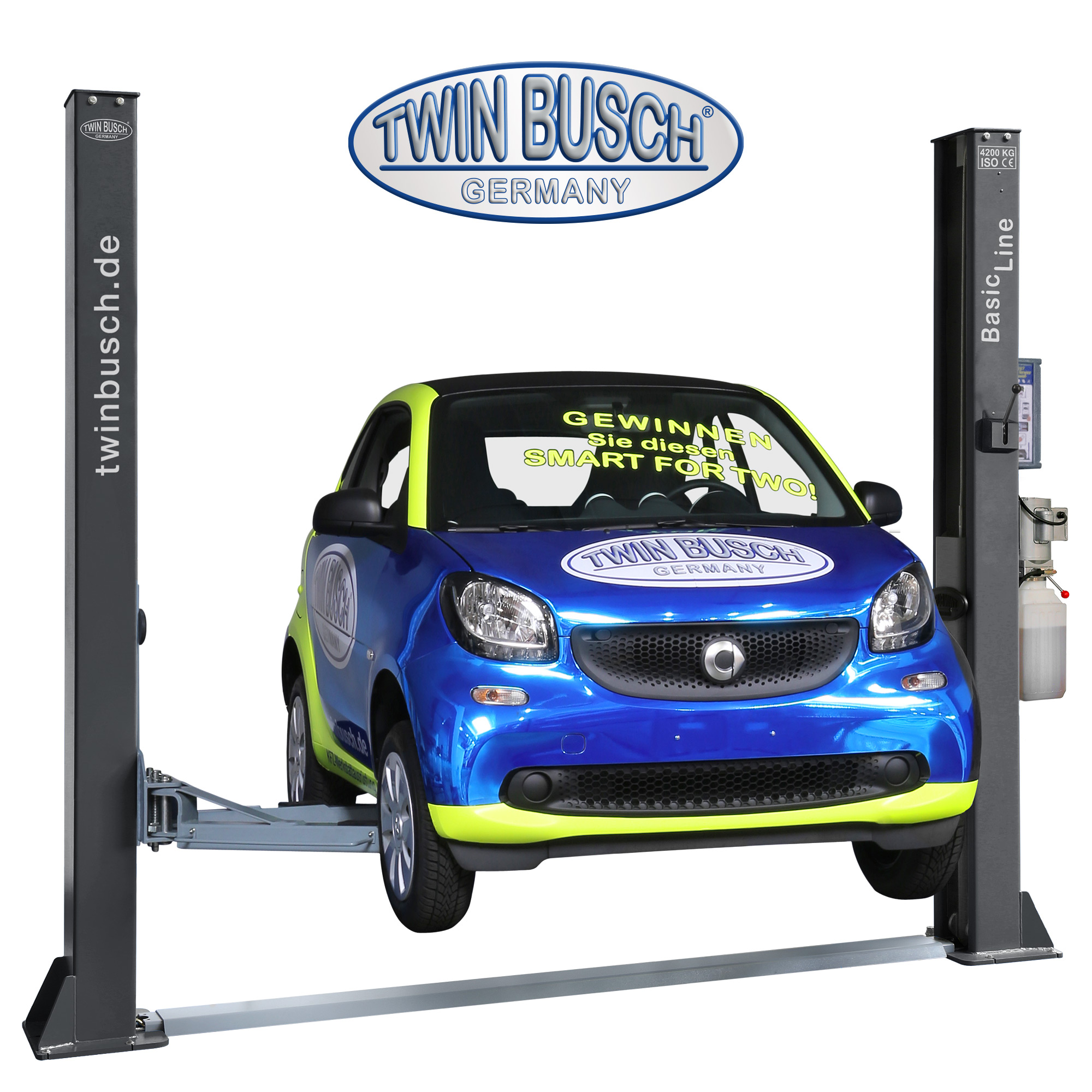 TW242M-230-G: 2-koloms hefbrug BASIC LINE 4.2 T - GREY-Line - Semi automatisch - Afbeelding 10