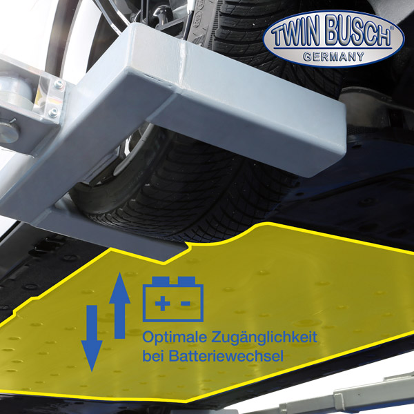 TW260RAD: Set van 4 hefklauwen voor 2-koloms hefbruggen van 5T / 6T - Afbeelding 4