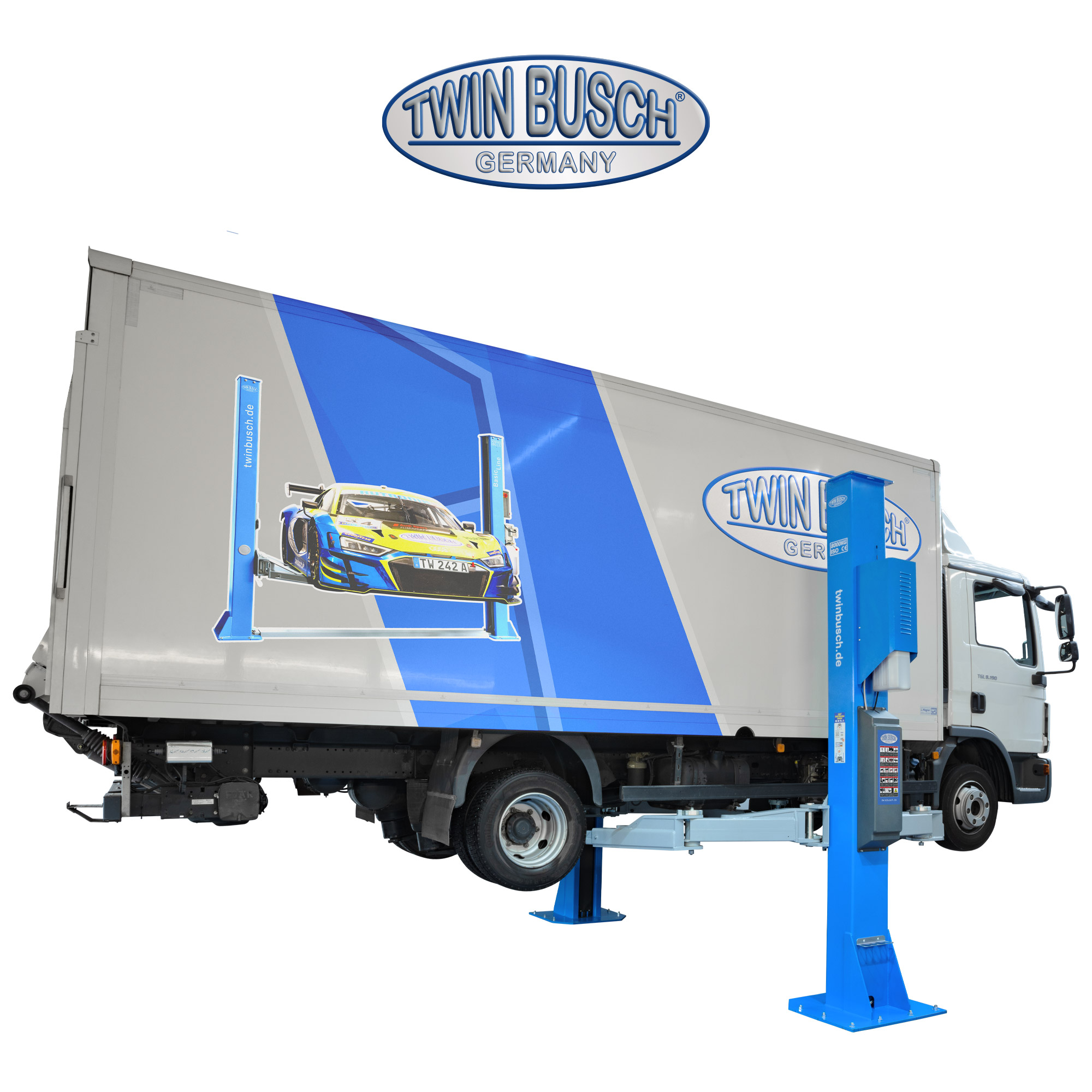 TW280W-400: 2-koloms hefbrug Heavy-Line | zonder bodemplaat 8.0 T - Afbeelding 21