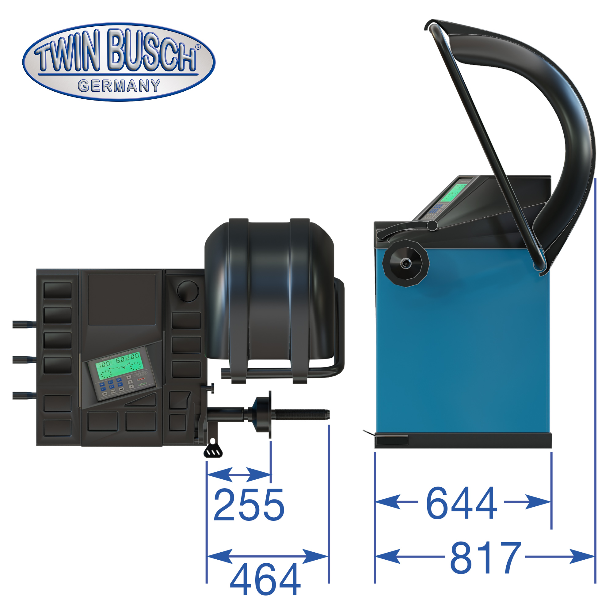 Wielbalanceermachine Twin Busch TWF-23 – Automatisch – VL & lichte bedrijfswagens - Afbeelding 10