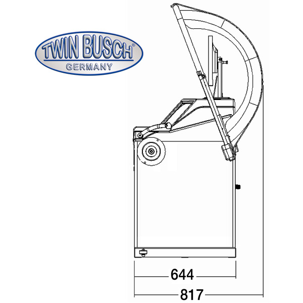 Wielbalanceermachine Twin Busch TWF-96 – professioneel automatisch – Kleurenscherm – bandmatische opspanning - Afbeelding 11