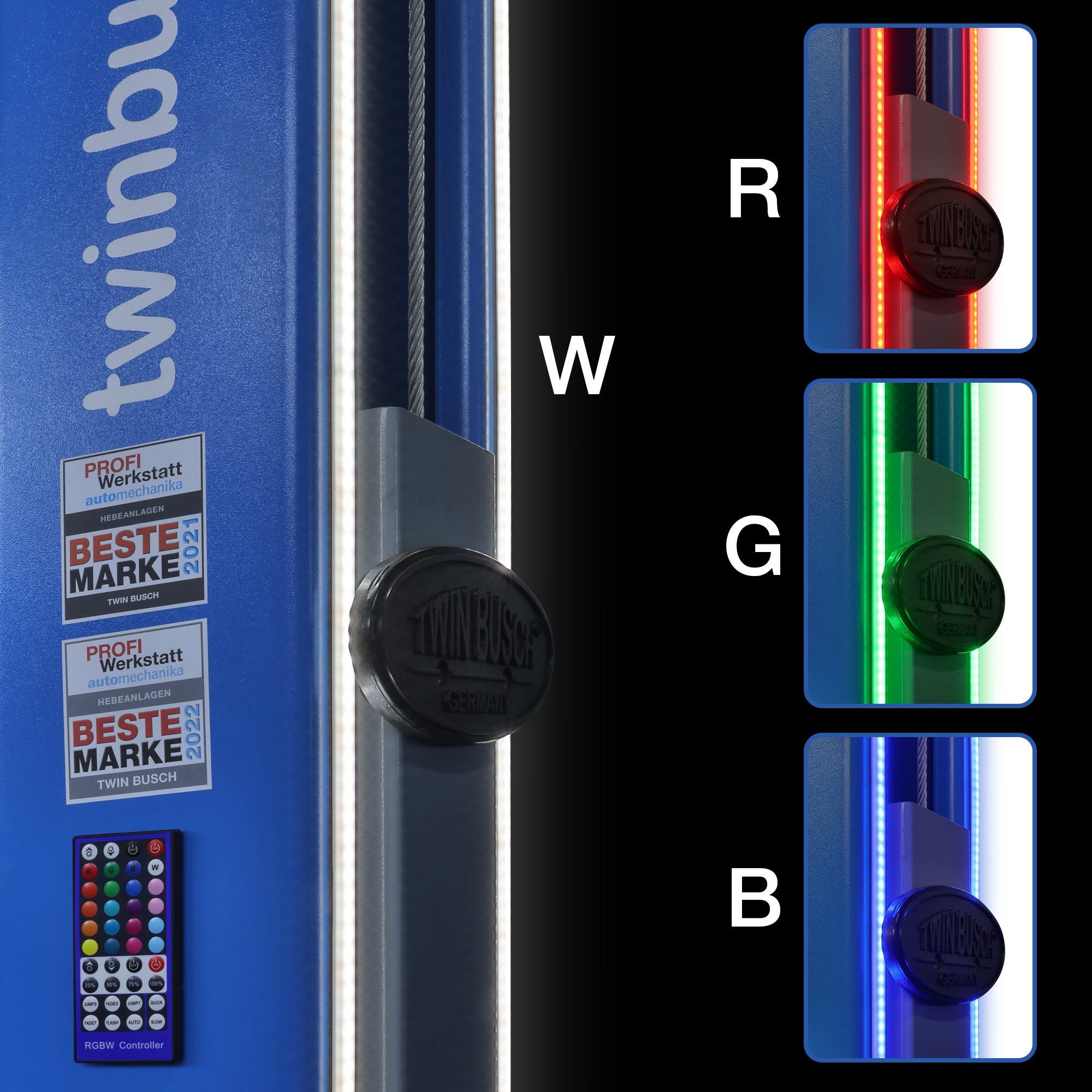 TWLED-2B: LED-verlichting (set LED) voor 2-koloms hefbruggen zonder bodemplaat - Afbeelding 3