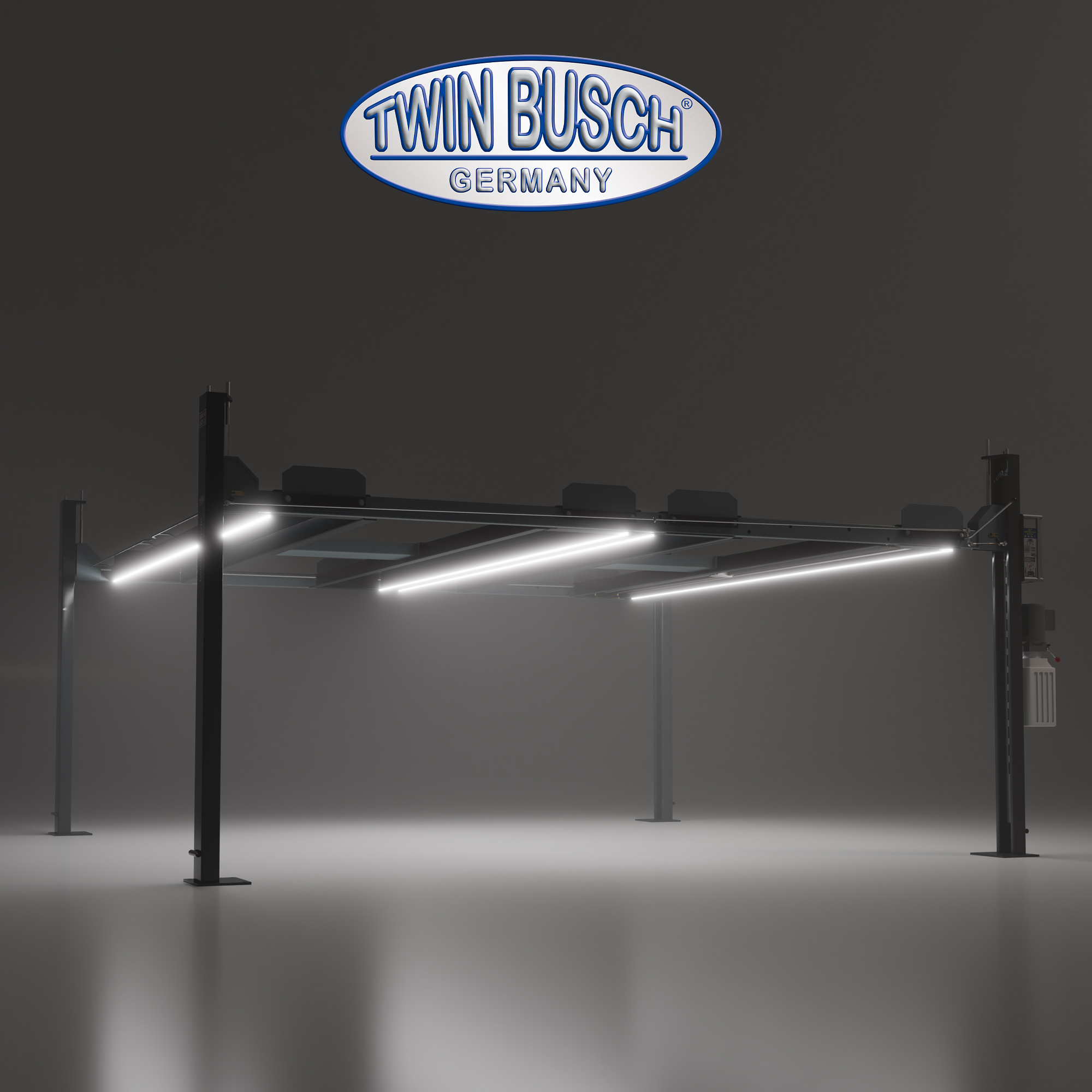 TWLED-4PD2: LED-verlichting (set LED) voor van 4-koloms hefbruggen DOUBLE PARKING TW436PD2-G