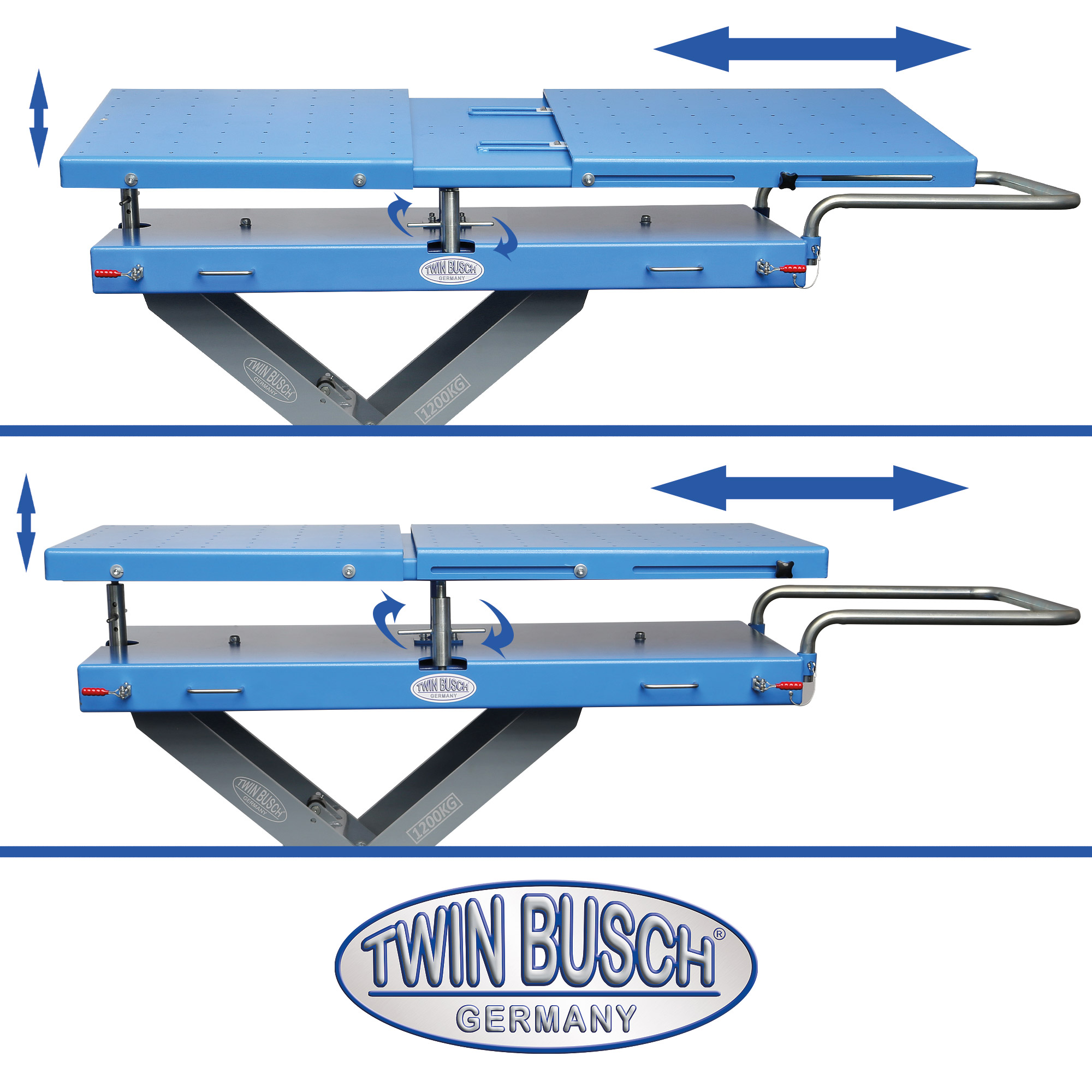 TWSH12-18: Professionele schaarheftafel 1200 kg - Afbeelding 2